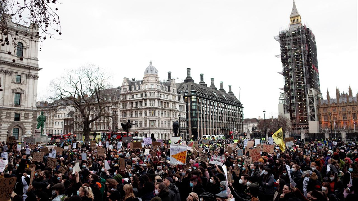 İngiltere'de güvenlikle ilgili yeni yasa tasarısı protesto ediliyor