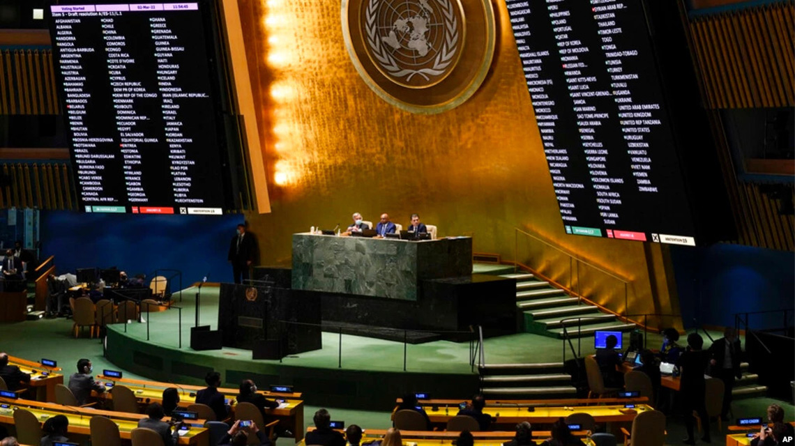 BM Genel Kurulu'ndan Rusya'ya kınama